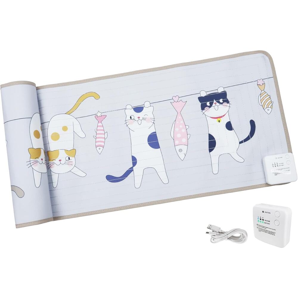 New DOGNESS Rechargeable Pet Shock Mat, 59"x15" Safe Cat Scat Repellent Mat